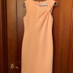 Calvin Klein Peach Sheeth Dress